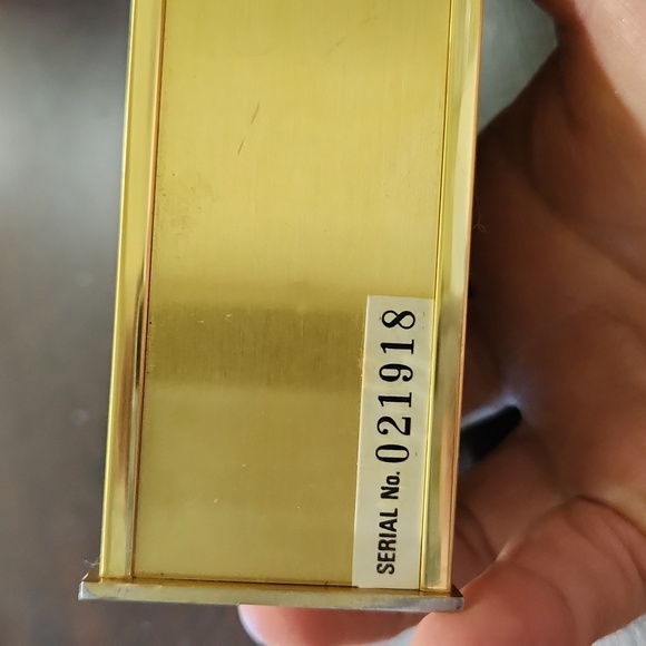 VINTAGE💛70’s PIERRE CARDIN Bedside/desk Quartz Alarm Clock Gold Tone - Picture 7 of 7